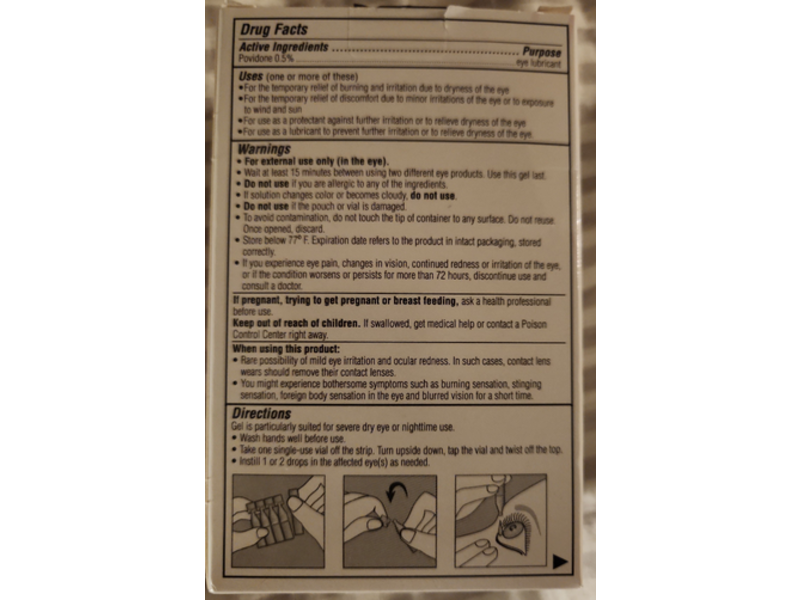 Ivizia Lubricant Eye Gel, 0.014 oz/0.4 g, 30 Count