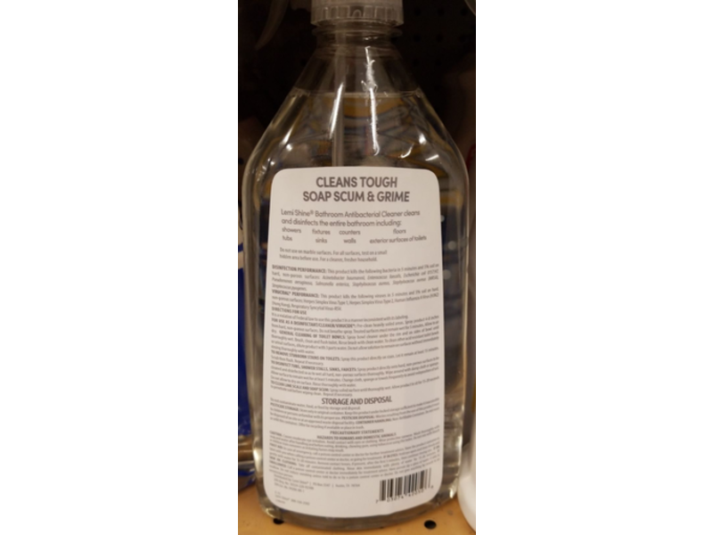 Lemi Shine Bathroom Antibacterial Cleaner, 28 fl oz