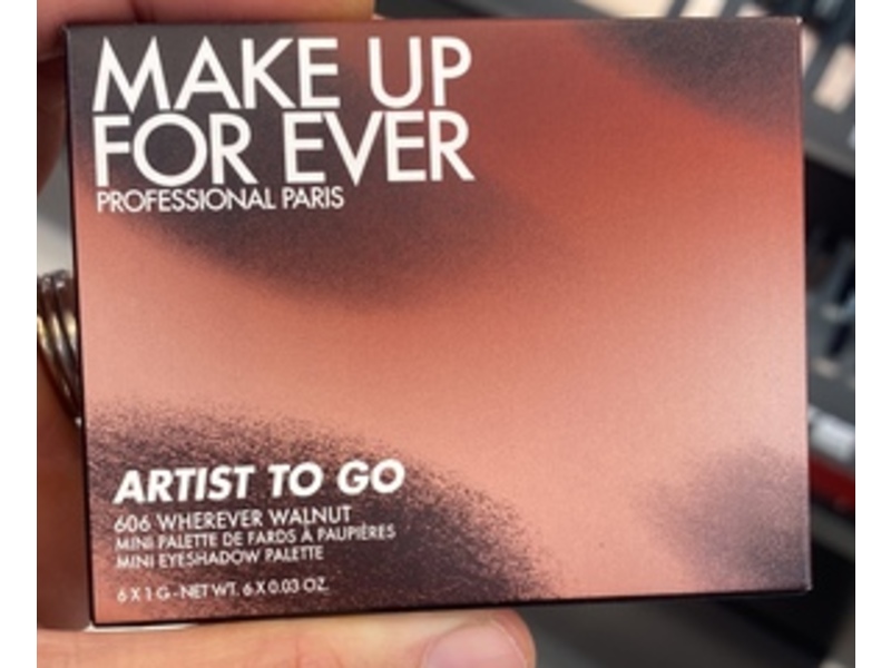 Make Up For Ever Eyeshadow Palette, 606 Wherever Walnut, 0.03 oz/1 g