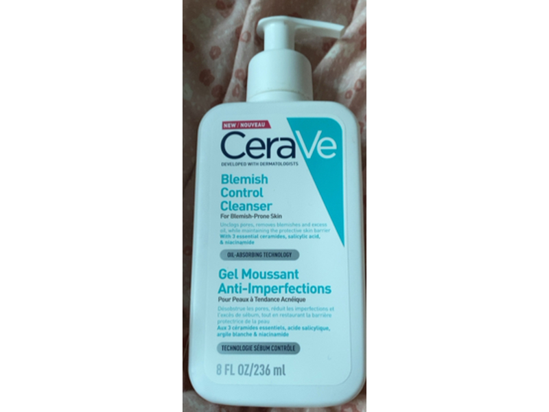 CeraVe Blemish Control Cleanser, 8 fl oz/236 mL