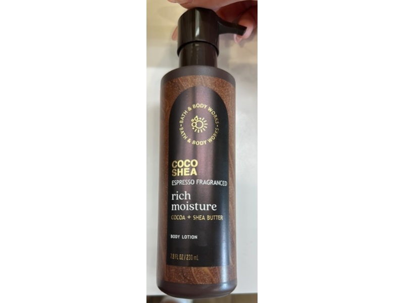 Bath & Body Works Rich Moisture Body Lotion, Coco Shea Expresso Fragranced, 7.8 fl oz/230 mL