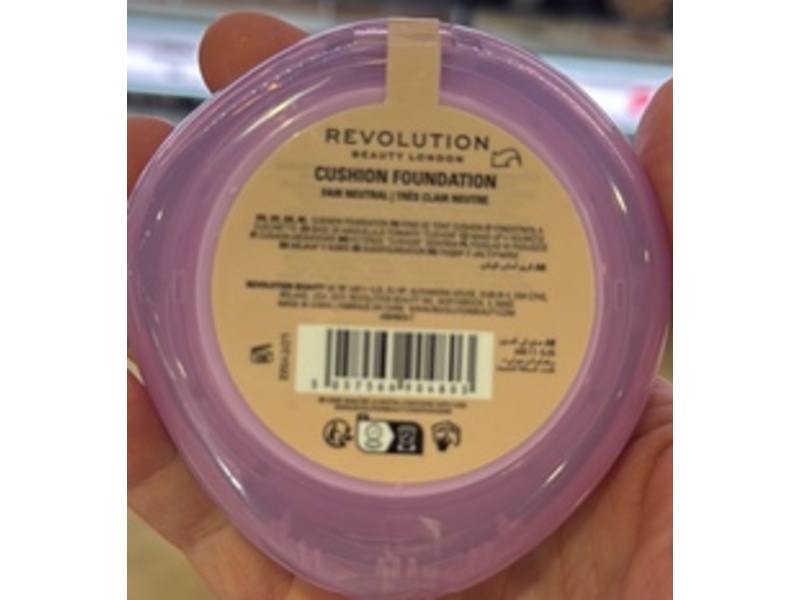 Revolution Beauty Superdewy Cushion Foundation, Fair Neutral, 0.32 oz/9 g