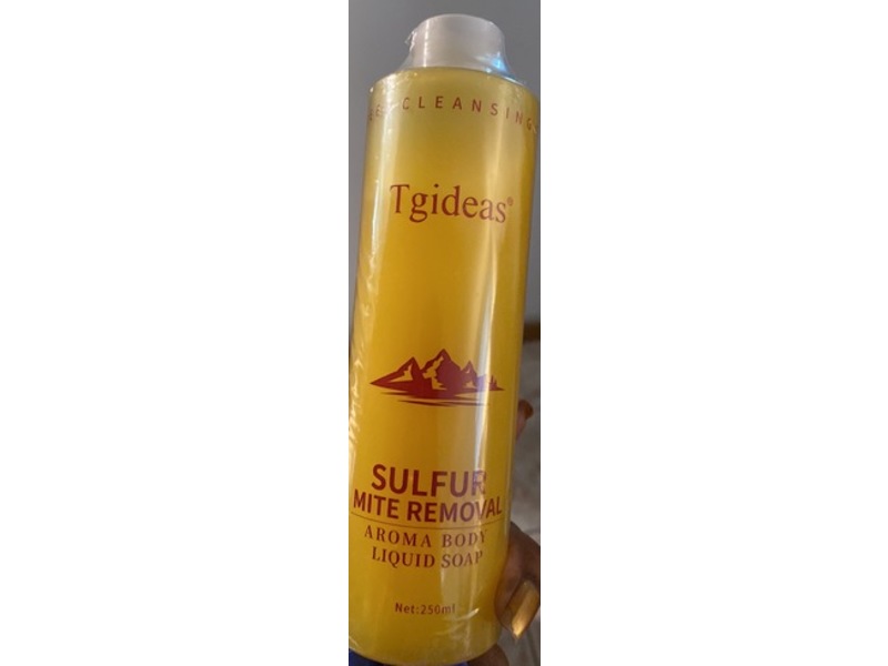 Tgideas Sulfur Mite Removal Aroma Body Liquid Soap, 250 mL