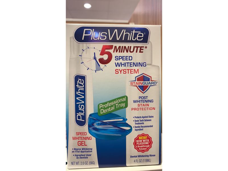 Plus White 5 Minute Premier Teeth Whitening System, Whitening Gel, 2 oz/56 g, Rinse, 4 fl oz/118 mL