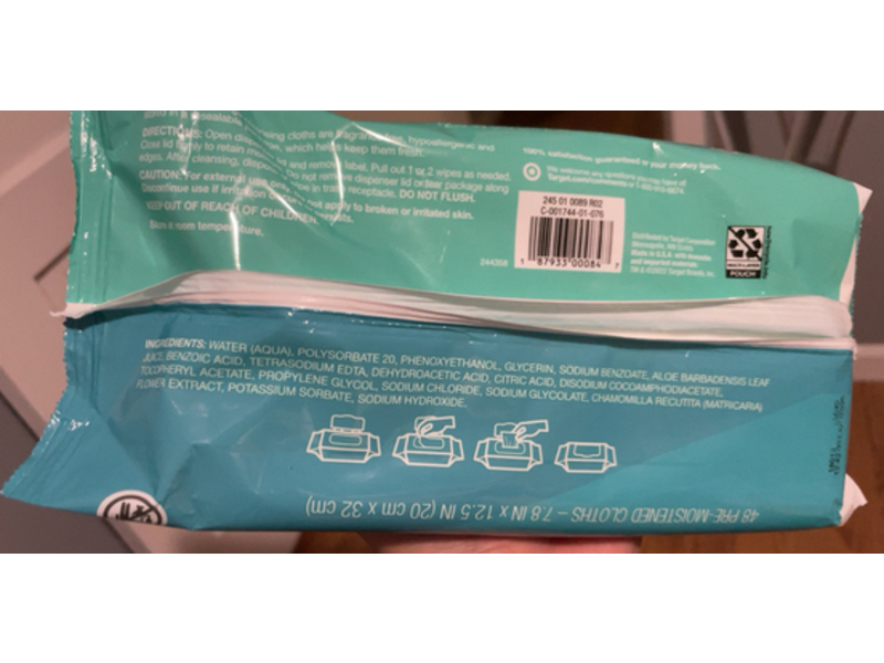 Up&Up Extra Large Cleansing Cloths, 48 Count