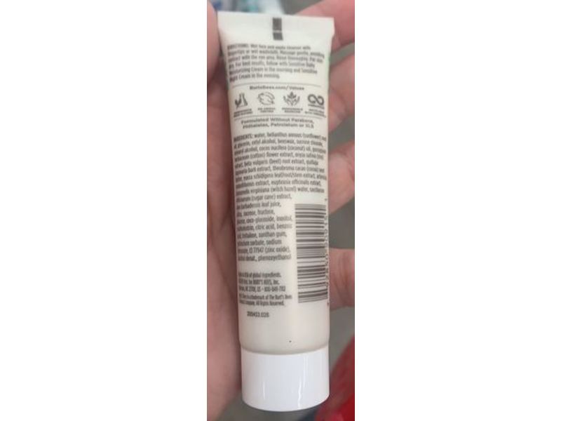 Burt's Bees Facial Cleanser, Sensitive, Cotton Extract, 1 oz/28.3 g