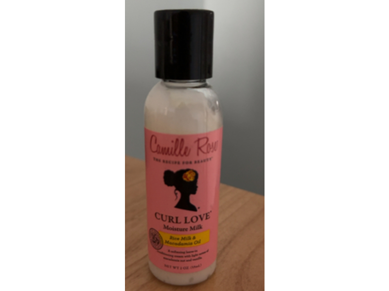 Camille Rose Curl Love Leave-In-Conditioning Cream, Rice Milk & Macadamia Oil, 2 oz/59 mL