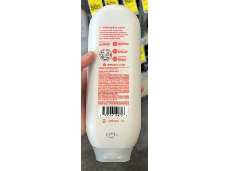 Method Repairing Conditioner, Island Mist, Hibiscus + Mango Nectar & Ceramides, 13.5 fl oz/399 mL