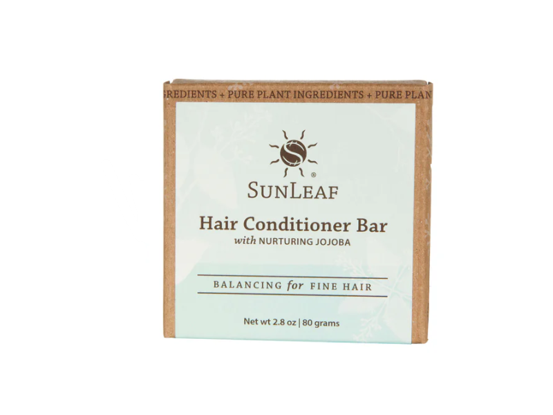 SunLeaf Hair Conditioner Bar, Nuturing Jojoba, 2.8 oz/80 g