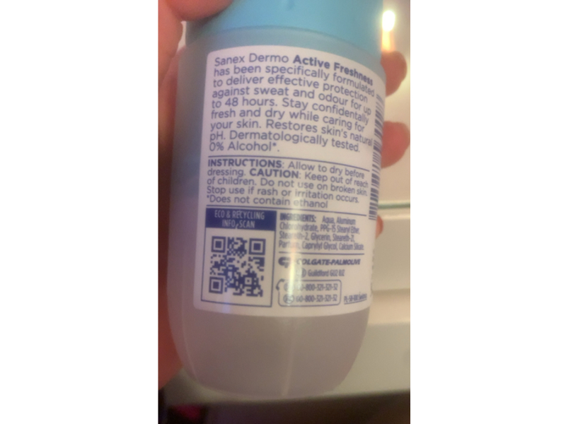 Sanex Dermo Active Freshness Antiperspirant, 50 mL