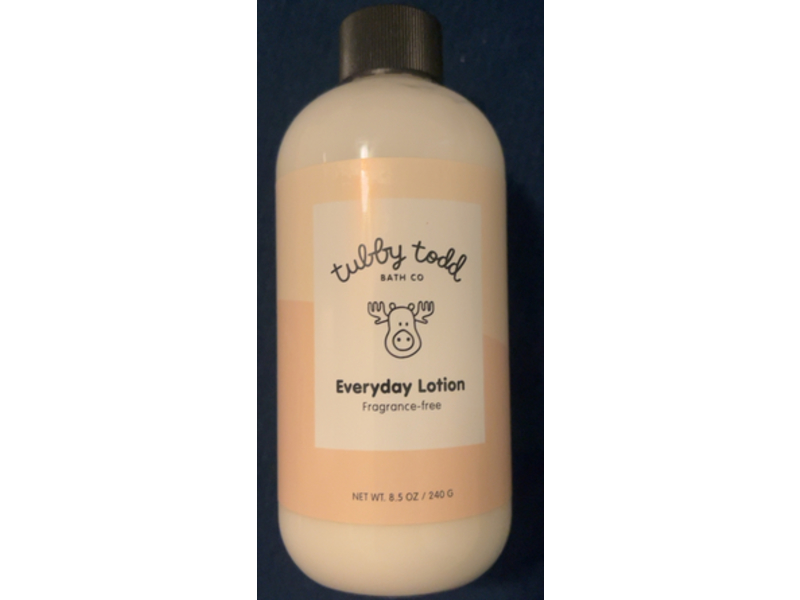 Tubby Todd Everyday Lotion, Fragrance Free, 8.5 oz/240 g
