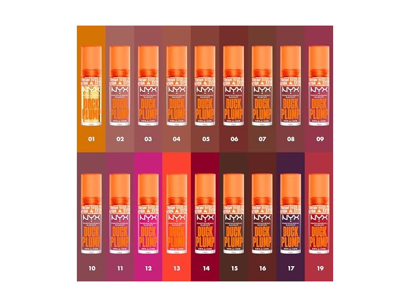 Nyx Professional Makeup Duck Plump High Pigment Lip Gloss, Mauve Out Of My Way, 0.23 fl oz/7 mL