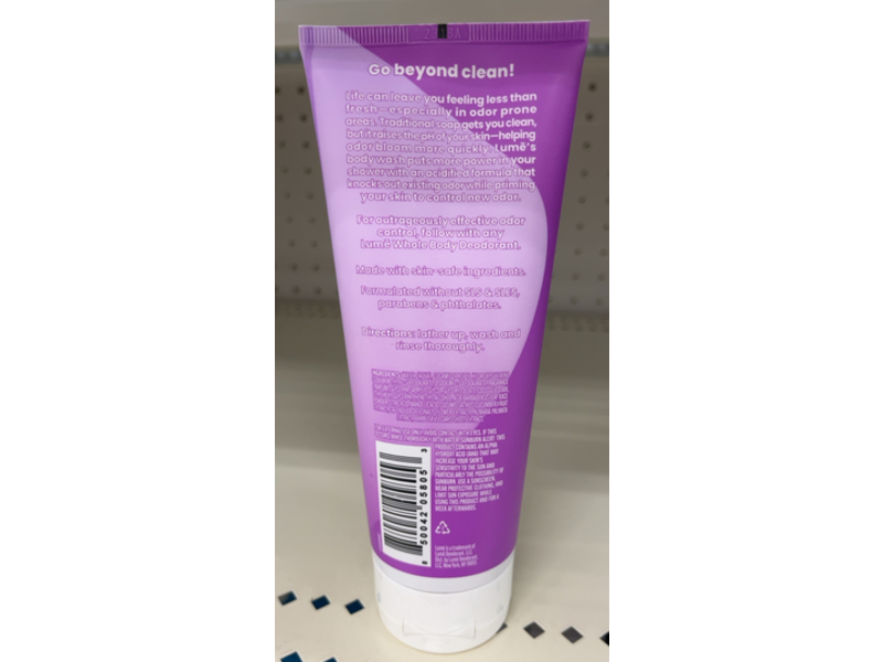 Lume Acidified Body Wash, Lavender Sage, 7.0 fl oz/207 mL