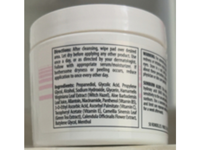 Divine Derriere 20% Glycolic Acid Pads, 50 count