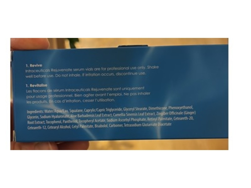 Intraceuticals Rejuvenate Serum, 1.Revive, 0.11 fl oz/3.5 mL, 10 Count