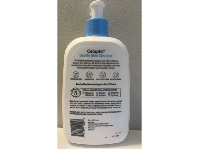 Cetaphil Gentle Skin Cleanser, Normal To Dry Skin, 16 fl oz/473 mL