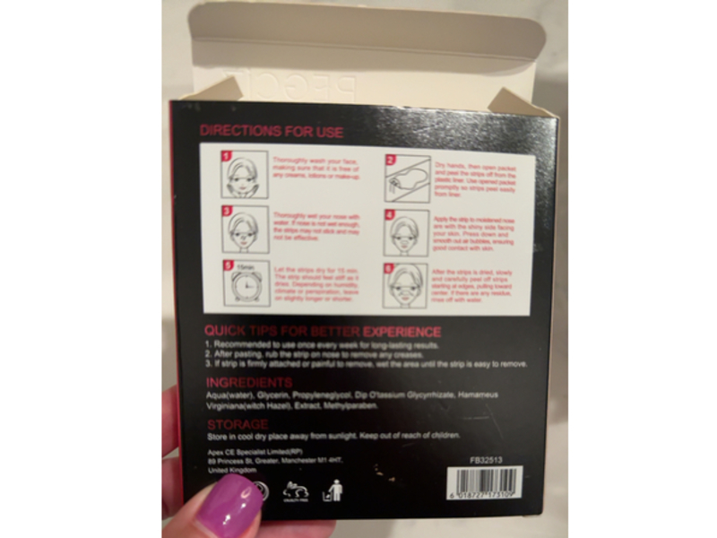 Pegciz Nose Pore Strips, Charcoal & Bamboo, 90 Count