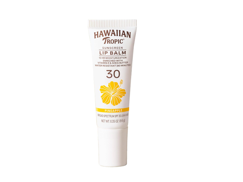 Hawaiian Tropic Sunscreen Lip Balm, SPF 30, Pineapple Scented, 0.35 oz/9.9 g