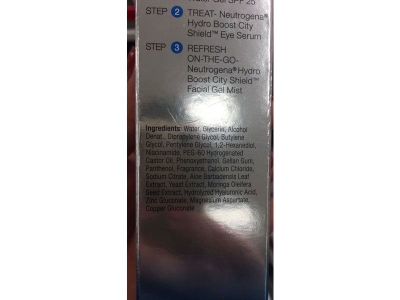Neutrogena Hydro Boost City Shield Replenishing Facial Gel Mist, 3.3 fl oz/100 mL