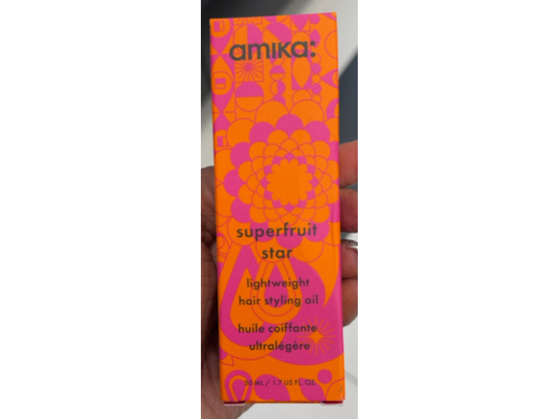 Amika Lightweight Hair Styling Oil, Superfruit Star, 1.7 fl oz/50 mL