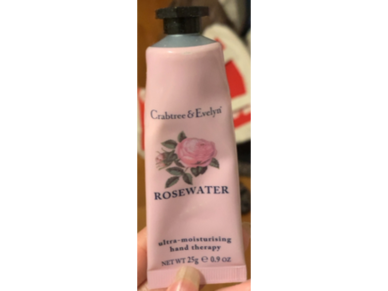 Crabtree & Evelyn Ultra Moisturising Hand Therapy, Rosewater, 0.9 oz/25 g