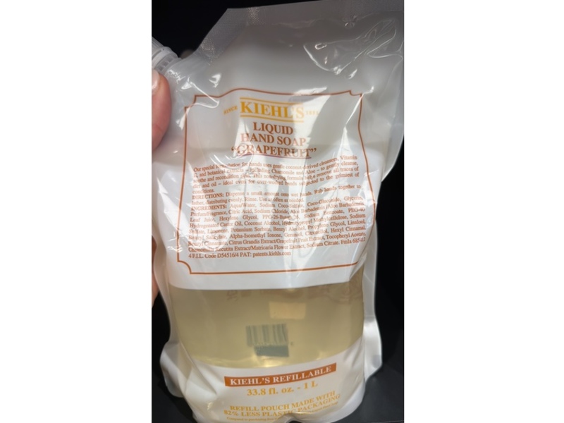 Kiehl's Since 1851 Liquid Hand Soap, Grapefruit, 33.8 fl oz/1 L