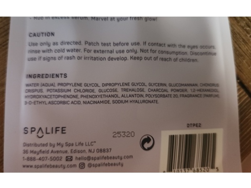 Spa Scentials Purrfect Eyes Undereye Mask, Niacinamide & Vitamin C, 0.26 oz/7.6 g, 1 Pair