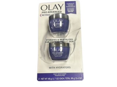 Olay Pro Advanced Night Maisturizer, Retinol, 1.7 oz/48 g, Pack Of 2