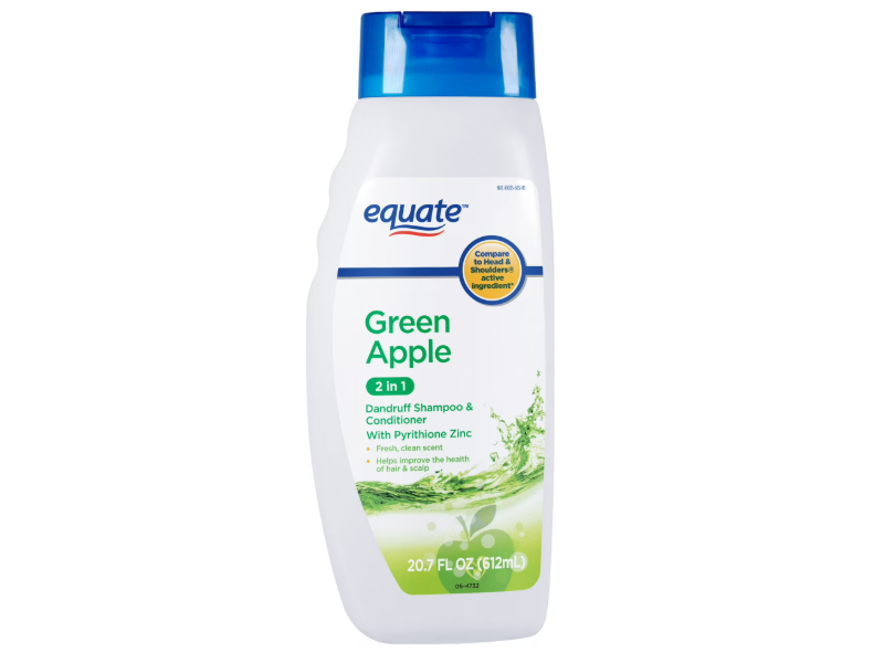 Equate 2 In 1 Dandruff Shampoo & Conditioner, Green Apple, 20.7 fl oz/612 mL