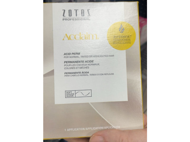 Zotos Acclaim Acid Perm, Regular, 1 Application, Pack Of 4