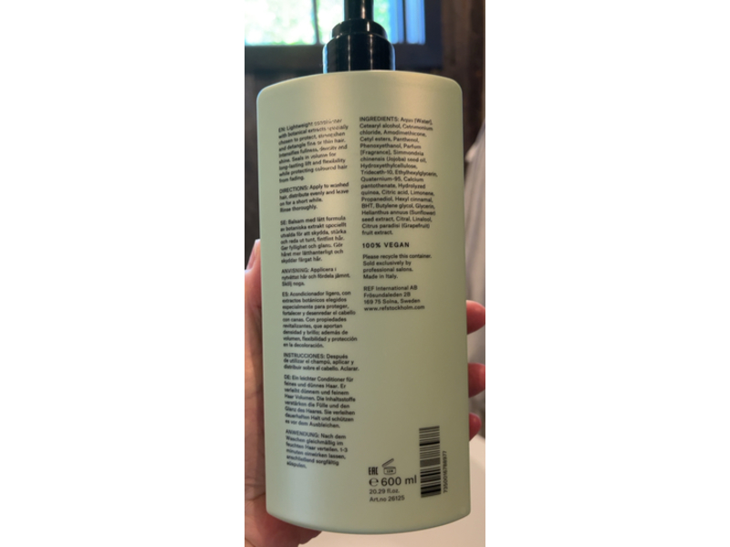 Stockholm Sweden Ref Weightless Volume Conditioner, 20.29 fl oz/600 mL