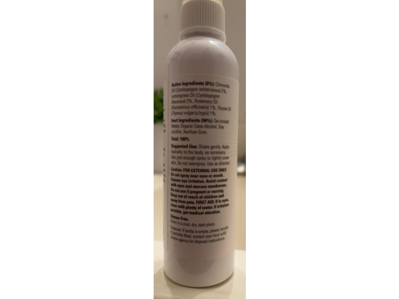 Now Solutions Bug Ban Natural Insect Repellent, Citrus, 4 fl oz/118 mL