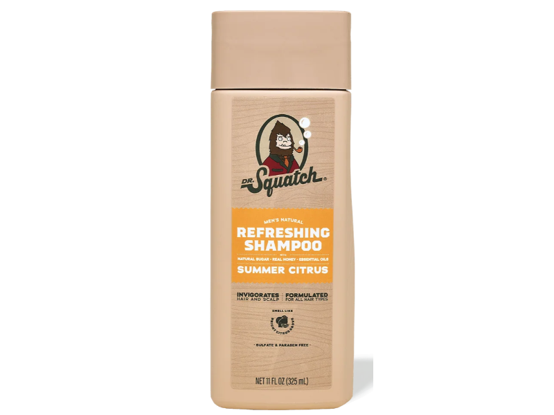 Dr. Squatch Refreshing Shampoo, Summer Citrus, 11 fl oz/325 mL