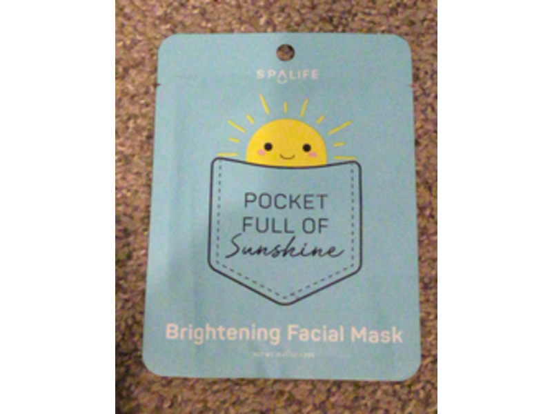 Spa Life Pocket Full Of Sunshine Brightening Facial Mask, 1 Count