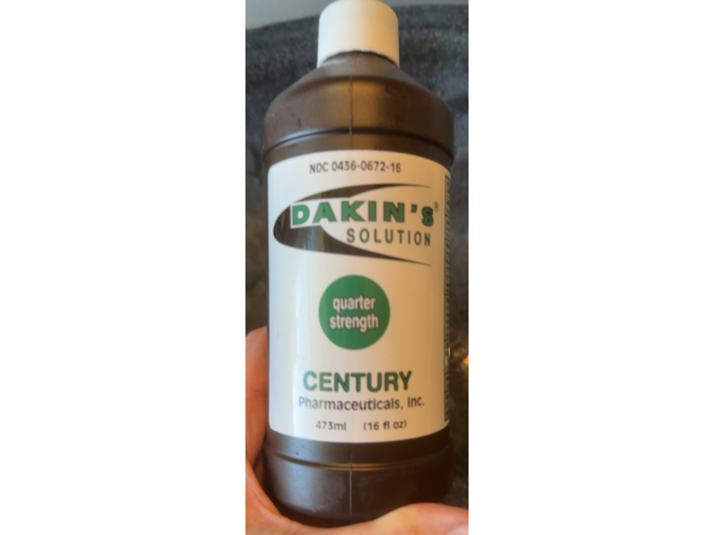 Dakin's Solution, Quarter Strength, 16 fl oz/473 mL