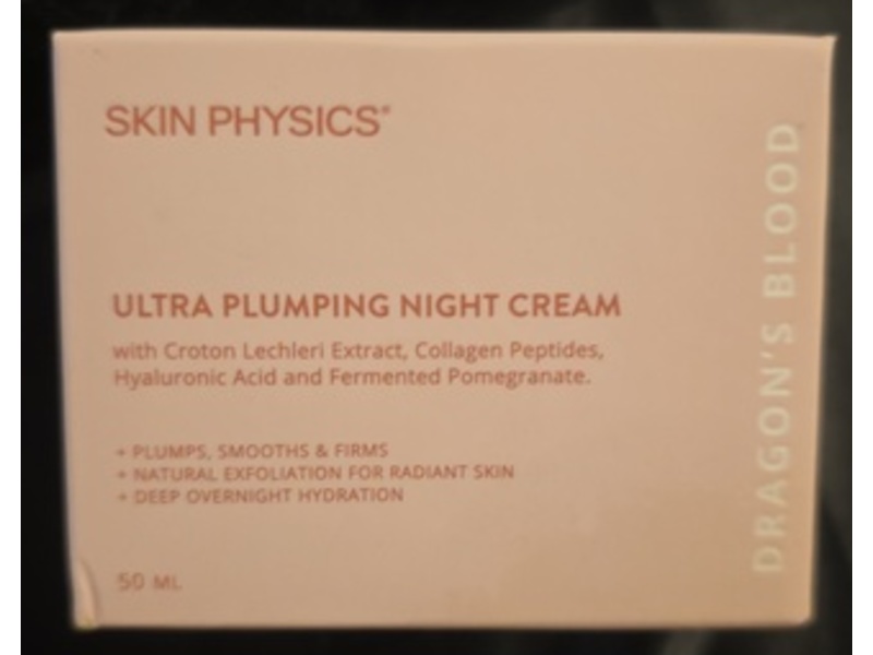 Skin Physics Ultra Plumping Night Cream, Dragon's Blood, 50 mL