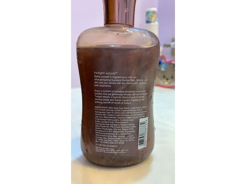 Bath & Body Works Signature Collection Twilight Woods Bubble Bath, 10 fl oz/295 mL
