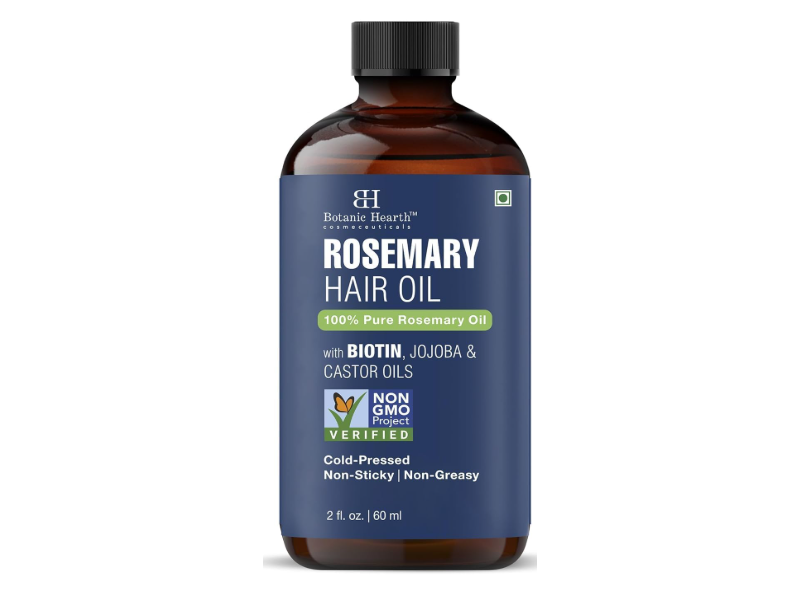 Botanic Hearth Hair Oil, Rosemary, 2 fl oz/60 mL