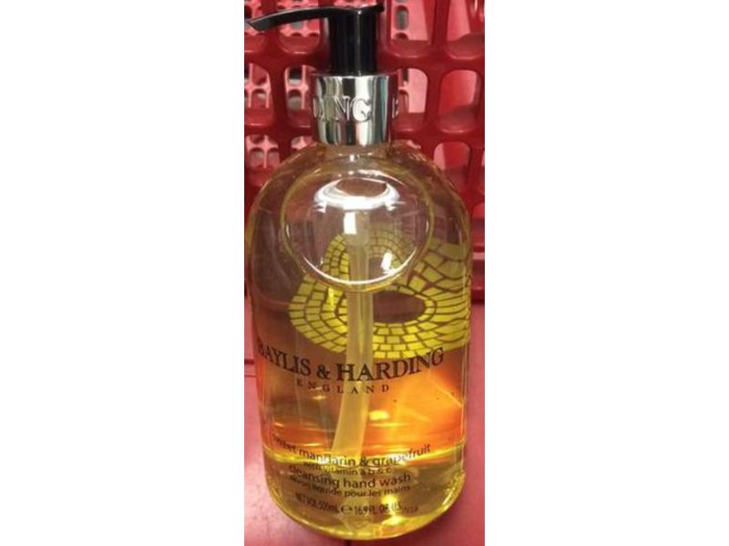 Baylis & Harding England Cleansing Hand Wash, Sweet Mandarin & Grapefruit, 16.9 fl oz/500 mL