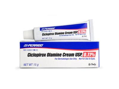 Ciclopirox Olamine Cream USP 0.77%, 30 g, Perrigo (RX)