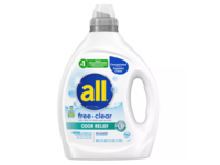 All Free Clear Concentrated Liquid Laundry Detergent, Odor Relief, 90 Loads, 80.1 fl oz/2.36 L - thumbnail 1