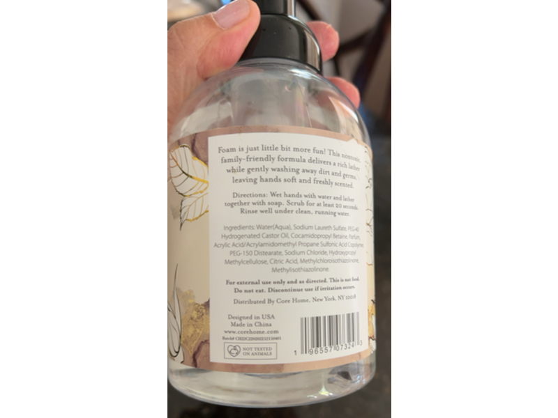 Maison De Base Foaming Hand Soap, Warm Vanilla, 16.9 fl oz/500 mL