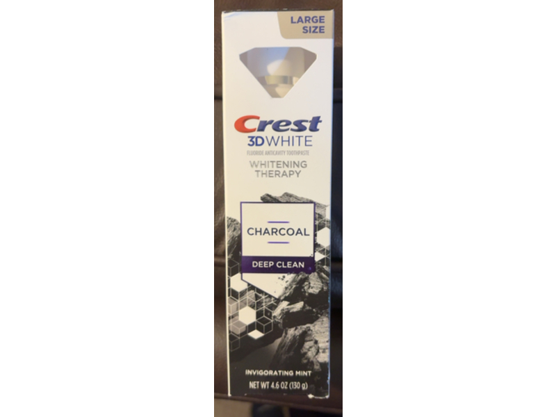 Crest 3D White Deep Clean Toothpaste, Charcoal, 4.6 oz/130 g