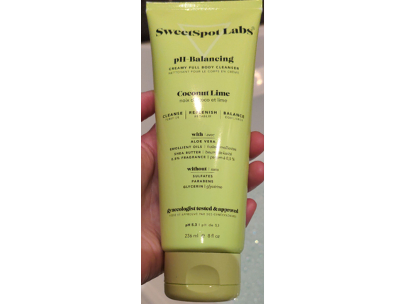 SweetSpot Labs pH Balancing Body Cleanser, Coconut Lime, 8 fl oz/236 mL