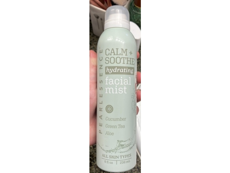PearlEssence Calm + Soothe Hydrating Facial Mist, Cucumber + Green Tea + Aloe, 8 fl oz/236 mL