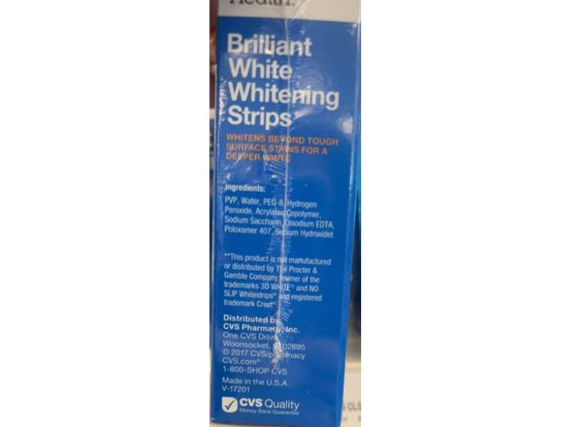 CVS Health Brilliant White Whitening Strips, 28 Count