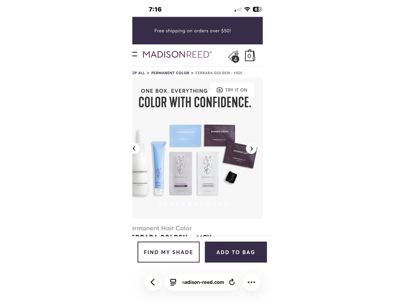 Madison Reed Permanent Hair Color Kit