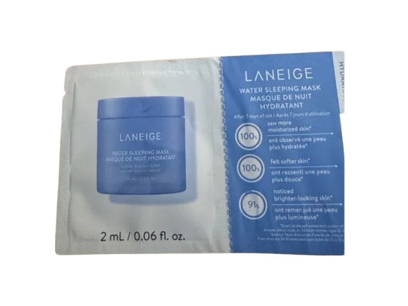 Laneige Water Sleeping Mask, 0.06 fl oz/2 mL