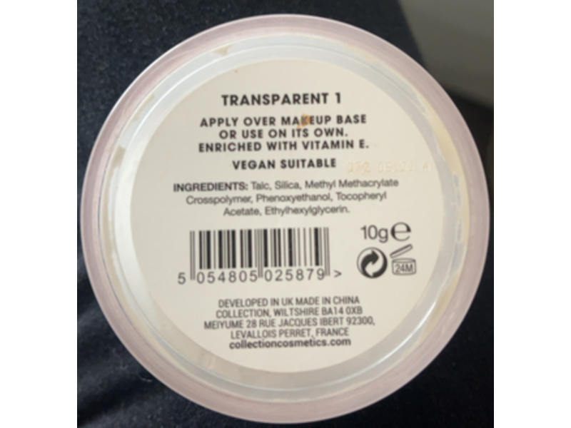 Collection Lasting Perfection Sheer Loose Powder, Matte, Transparent 1, 10 g