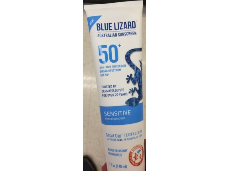 Blue Lizard Mineral Sunscreen, SPF 50+, 5 oz/148 mL